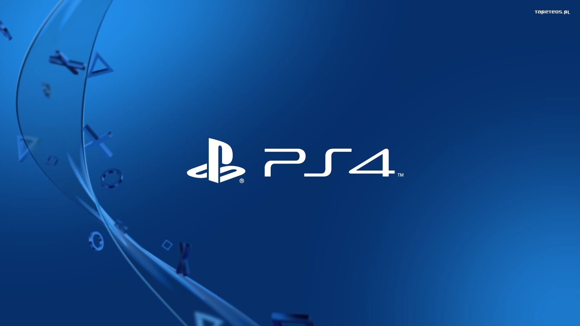 Sony Playstation 4 004 Logo, Ciemny Niebieski