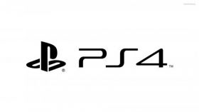 Sony Playstation 4 001 Logo, Bialy
