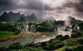 Wodospad 041 Ban Giocâ€“Detian Falls, Wietnam