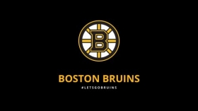 Boston Bruins 006 NHL, Hokej, Logo, Lets Go Bruins