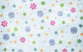 Tekstura, Texture, Tlo, Grafika 019 Kolorowe Platki Sniegu
