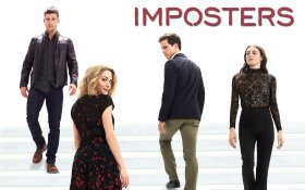 Oszusci (2017-2018) Serial TV Imposters 002 Parker Young, Inbar Lavi, Rob Heaps, Marianne Rendon