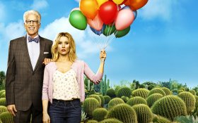 Dobre miejsce (2016) serial TV - The Good Place 030 Ted Danson jako Michael, Kristen Bell jako Eleanor Shellstrop