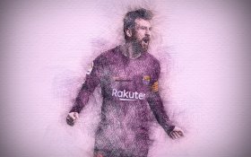 Lionel Messi 043 FC Barcelona, Primera Division, Hiszpania