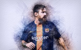 Lionel Messi 050 FC Barcelona, Primera Division, Hiszpania