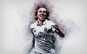 Luka Modric 013 Real Madryt, Primera Division, Hiszpania