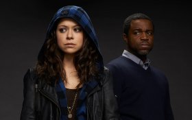 Orphan Black (Serial TV 2013-2017) 116 Tatiana Maslany jako Sarah Manning i Kevin Hanchard jako Detektyw Art Bell