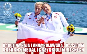 Igrzyska Olimpijskie Tokio 2020 025 K-2 500m, Karolina Naja i Anna Pulawska, Srebrny Medal