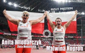 Igrzyska Olimpijskie Tokio 2020 027 Anita Wlodarczyk, Zloty Medal, Malwina Kopron, Brazowy Medal, Rzut Mlotem