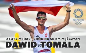 Igrzyska Olimpijskie Tokio 2020 036 Dawid Tomala, Chod na 50 km mezczyzn, Zloty Medal