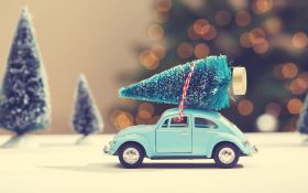 Swieta, Boze Narodzenie, Christmas 2125 Dekoracje i Ozdoby, Choinki, Samochodzik