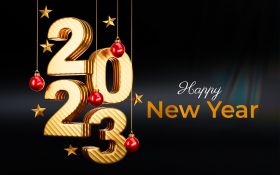 Sylwester, Nowy Rok, New Year 1124 Happy New Year 2023, Vector