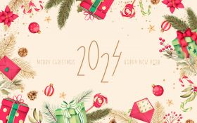Sylwester, Nowy Rok, New Year 1191 2024, Vector, Merry Christmas, Happy New Year