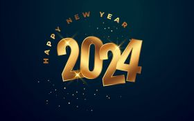 Sylwester, Nowy Rok, New Year 1193 Happy New Year 2024, Vector