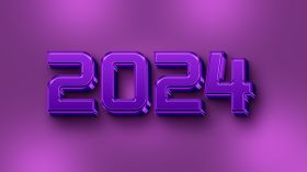 Sylwester, Nowy Rok, New Year 1214 2024 Rok, Vector