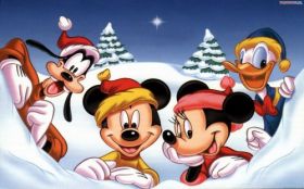 Disney 1920x1200 016 Myszka Miki, Mini, Goofy, Donald