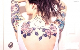 Tatuaze 001 Kobieta, Plecy