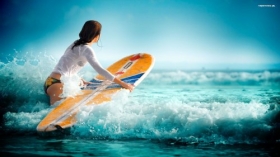 Surfing 1920x1080 001 Kobieta