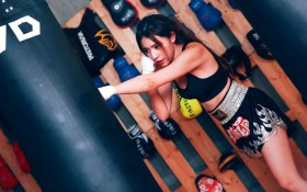 Boks, Boxing 070 Kobieta, Trening, Worek